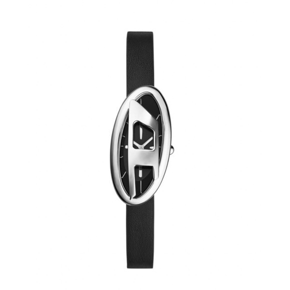 DIESEL D-Era Two-Hand Black Leather Strap Watch BRAND NEW! DZ5612 - Picture 1 of 10